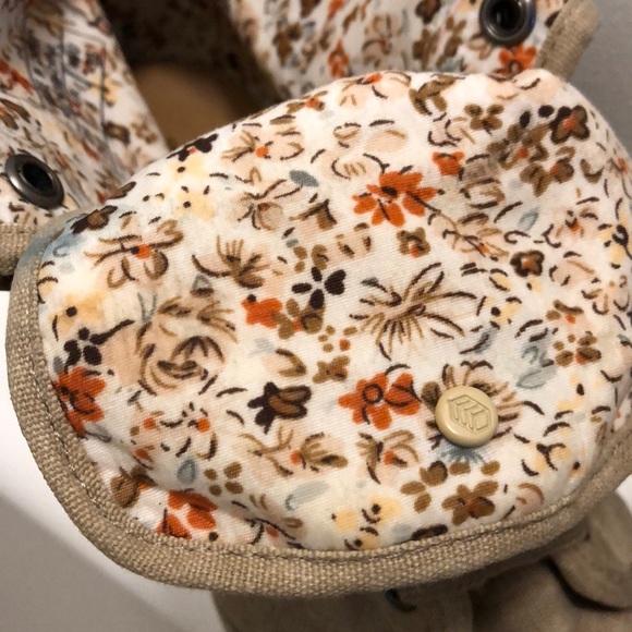 Floral and Beige High Heel Booty - Picture 2 of 3